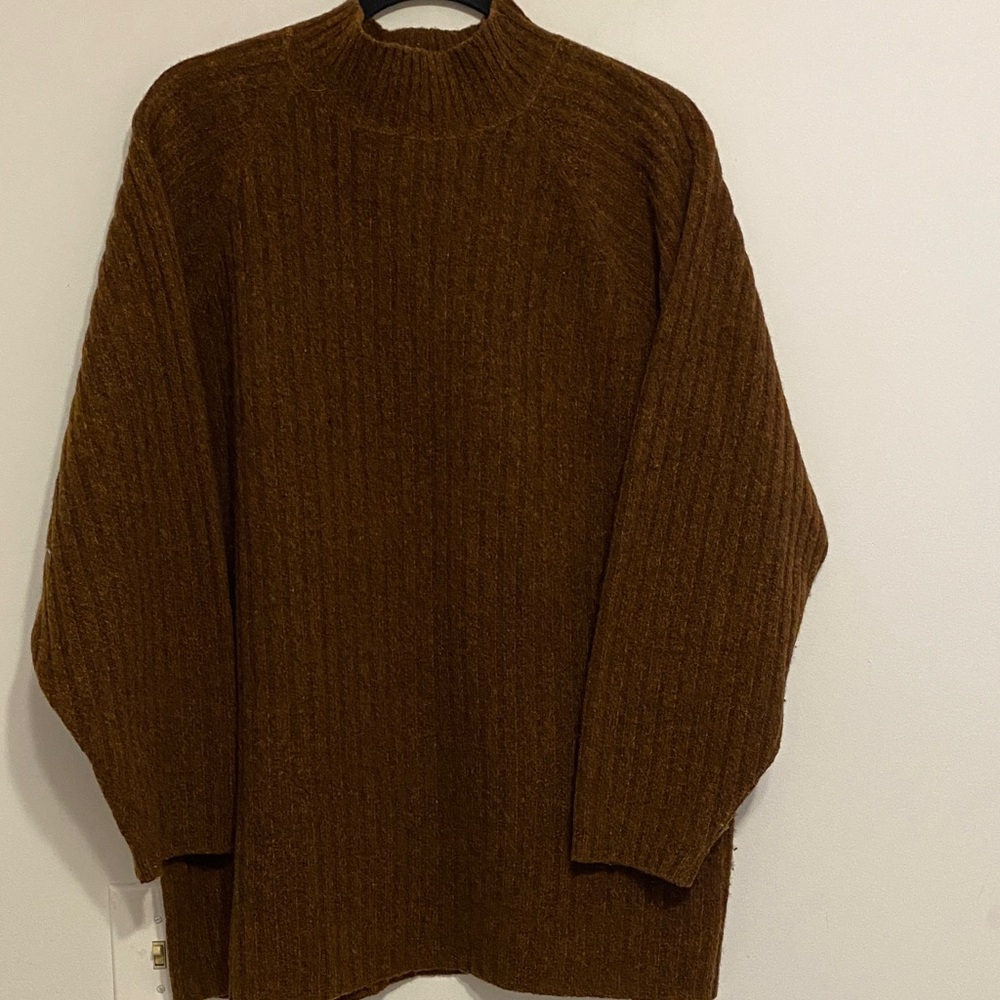 Shetland Wool Brown Sweater in nice condition.